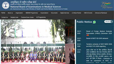 NEET SS 2025 scorecard out on natboard.edu.in, steps to download and key details