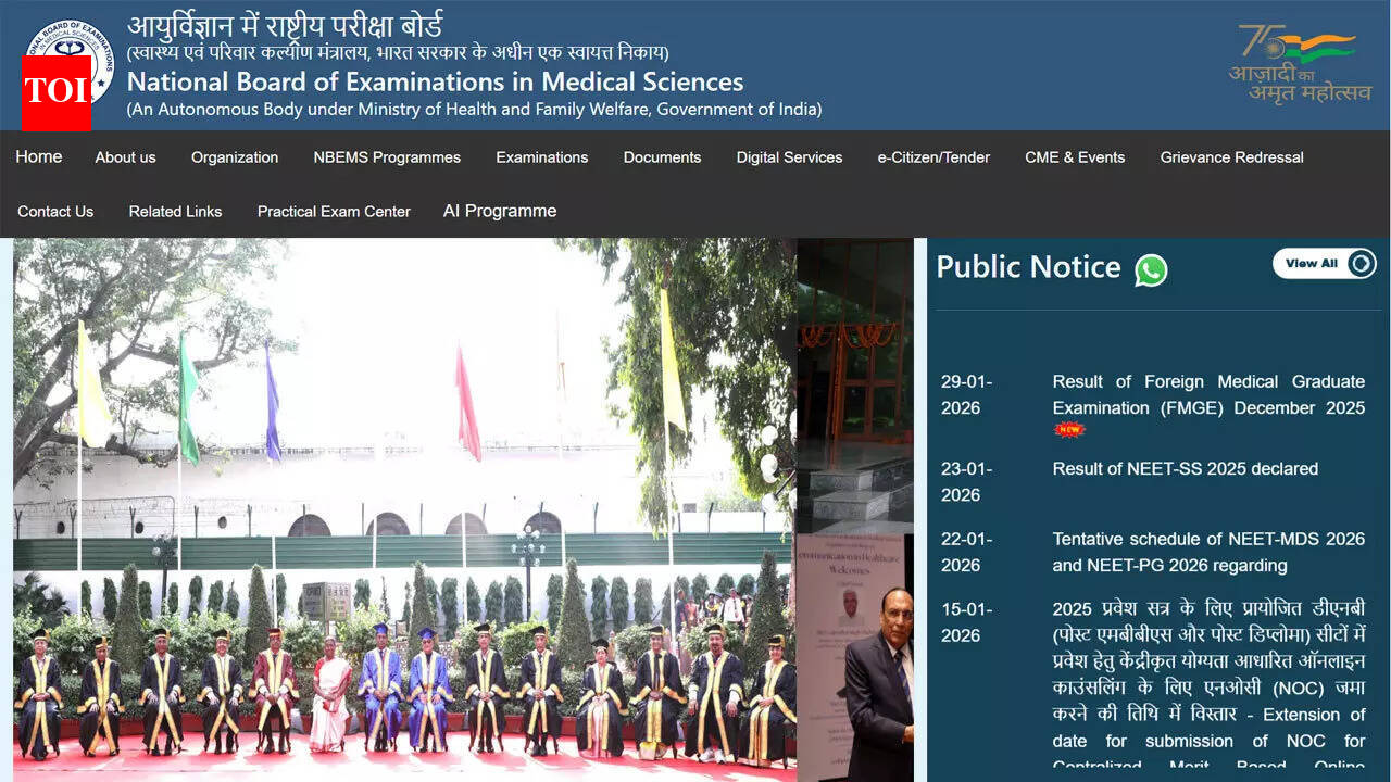 NEET SS 2025 scorecard out on natboard.edu.in, steps to download and key details