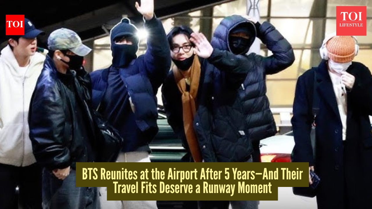 BTS reunite in style after 5 years and their airport fits deserve a fashion week slot