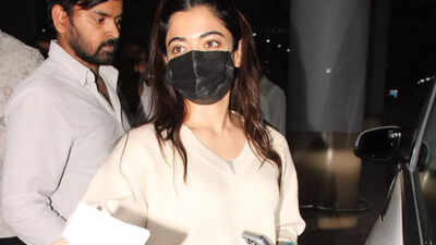 See PICS: Rashmika Mandanna’s sweet airport moment wins hearts amid wedding rumours with Vijay Deverakonda