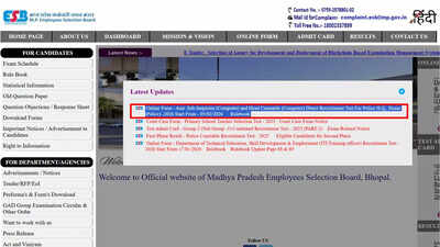 MP Police ASI and Head Constable Computer Recruitment 2026 notification out at esb.mp.gov.in; check eligibility, important dates