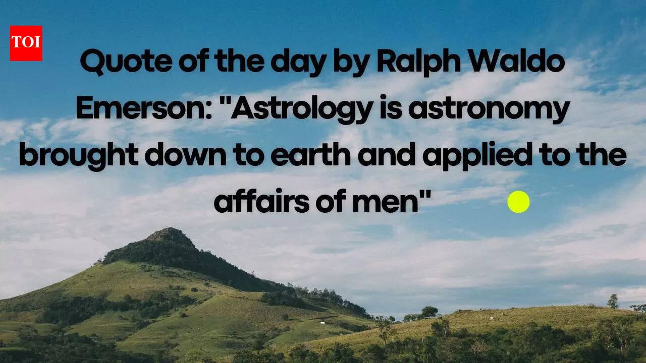 Quote of the day by Ralph Waldo Emerson: 