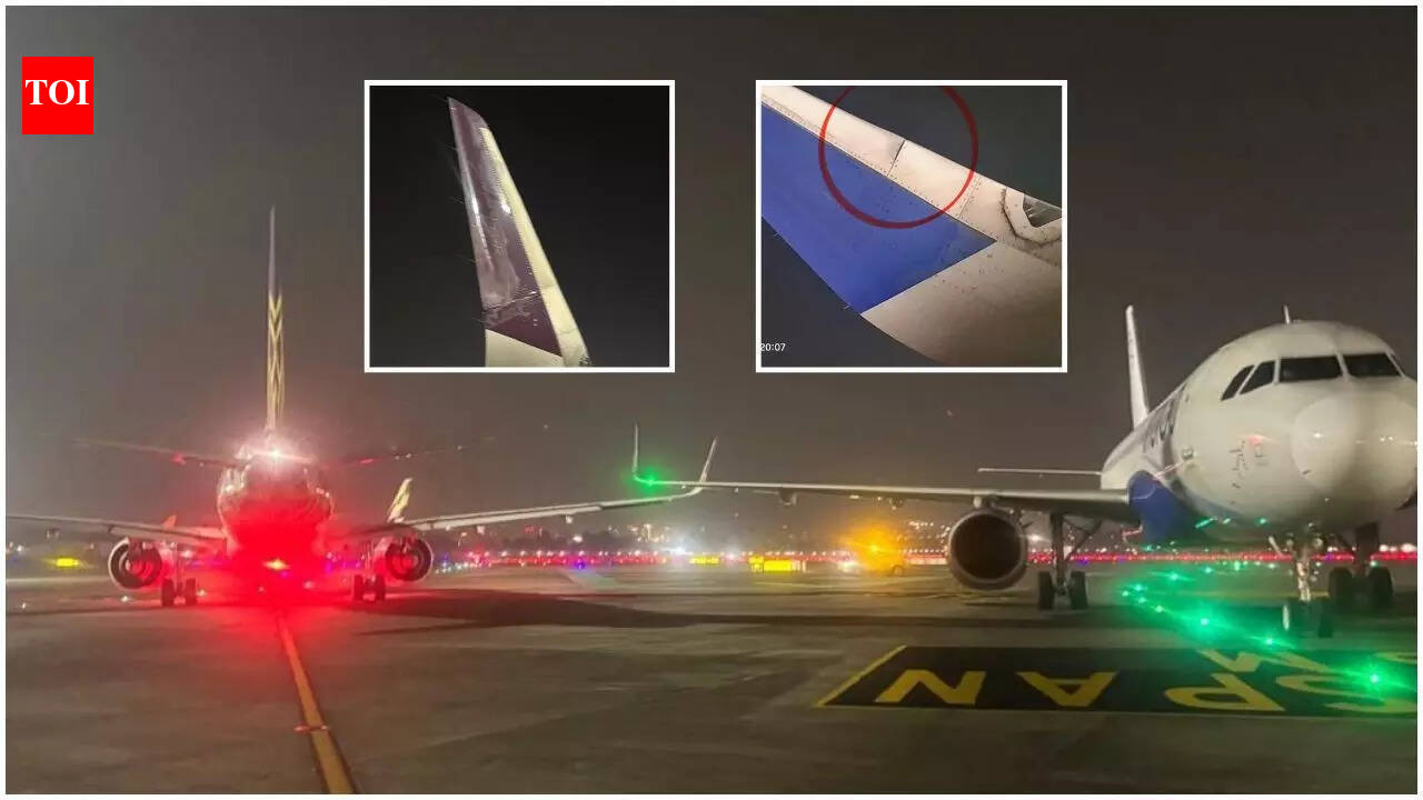 Wings of two aircraft collide at Mumbai airport; both had flyers on board