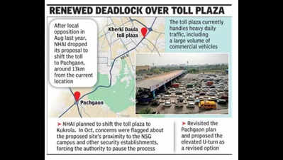 Kherki Daula toll shift in Haryana stuck again as locals seek flyover at Pachgaon
