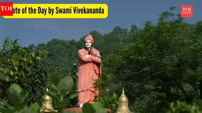 Quote of the day by Swami Vivekananda: "That man has reached immortality who is disturbed by nothing material"