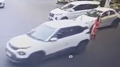 Pune hit-and-run horror: CCTV captures moment car hit Tehseen Poonawalla’s mother at fuel pump, flees scene