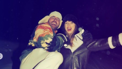 Taylor Swift’s fiancé, Travis Kelce, jokes that the singer will 'kill' him following his hilarious chair collapse moment - Watch