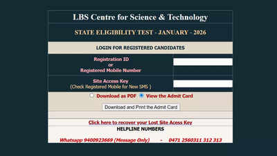 Kerala STET 2026 hall ticket released, Paper I and II exam admit card download link