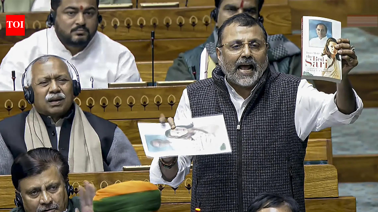 Oppn, BJP MPs spar in Speaker office as Nishikant Dubey flashes 'Bofors' book in LS to target Gandhi family