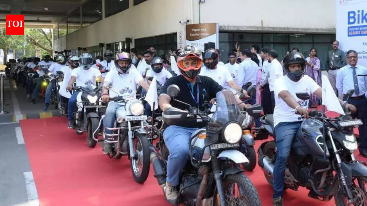 Motorcycle rally to promote cancer awareness held - Times of India