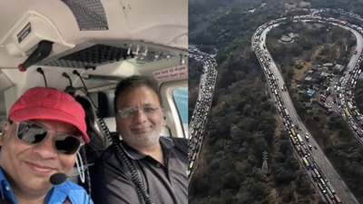 Mumbai–Pune Expressway turns into highway prison: Trapped industrialist escapes hours of chaos by chopper