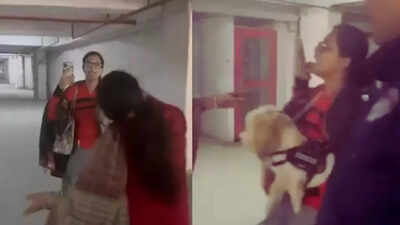 Woman detained for abusing Greater Noida condo residents over walking pet dog