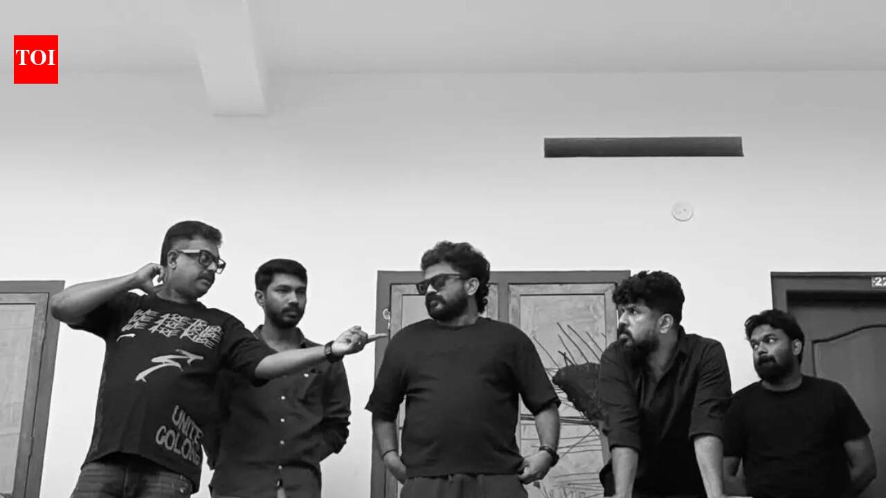 'L366': Binu Pappu shares monochrome glimpse from Mohanlal-Tharun Moorthy’s Thodupuzha set