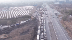 Watch: Drone captures horror of 32-hour traffic snarl on Pune-Mumbai expressway
