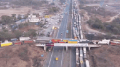 Watch: Drone captures horror of 32-hour traffic snarl on Pune-Mumbai expressway