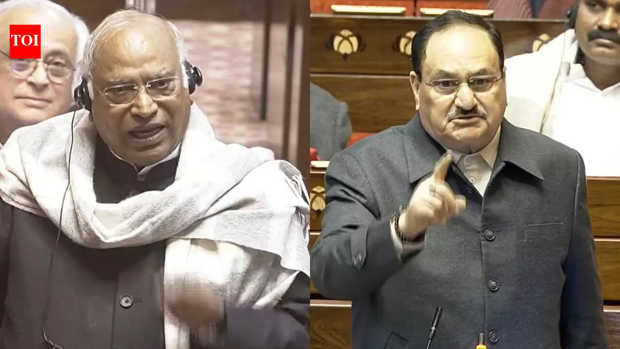 'Khujli' vs 'abodh balak' jibe: Kharge and Nadda faceoff in Rajya Sabha as Parliament logjam drags on