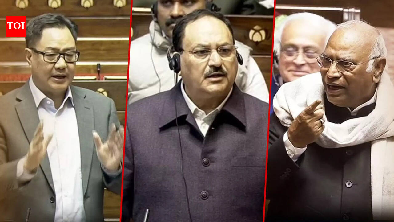 Rajya Sabha Explodes As Nadda, Mallikarjun Kharge Trade Barbs Over Rahul Gandhi, 'Gag' On Opposition
