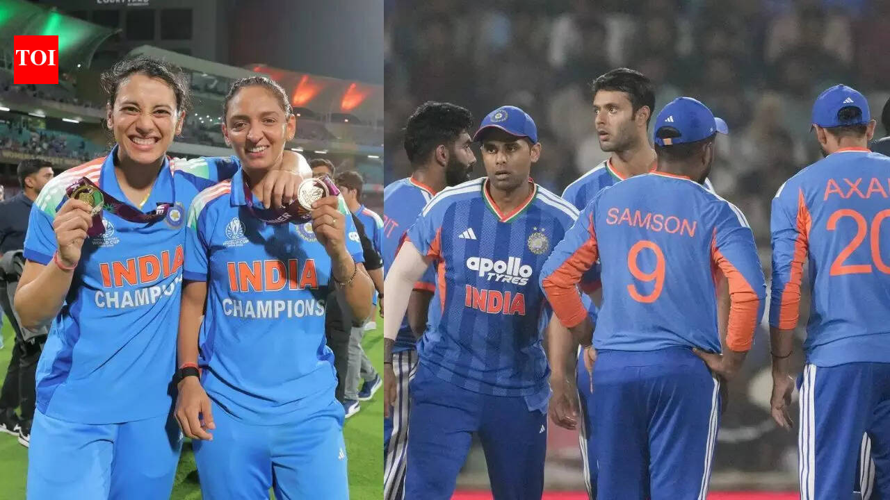 Harmanpreet, Mandhana lead support for men's team ahead of T20 World Cup - Watch
