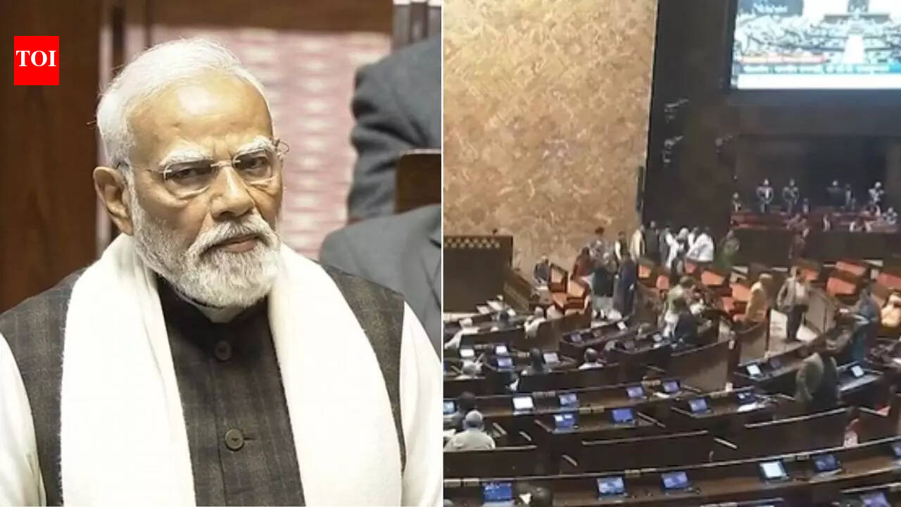 Evening news wrap: Modi attacks opposition in Rajya Sabha as MPs stage walkout; LS Speaker says he asked PM to skip House & more
