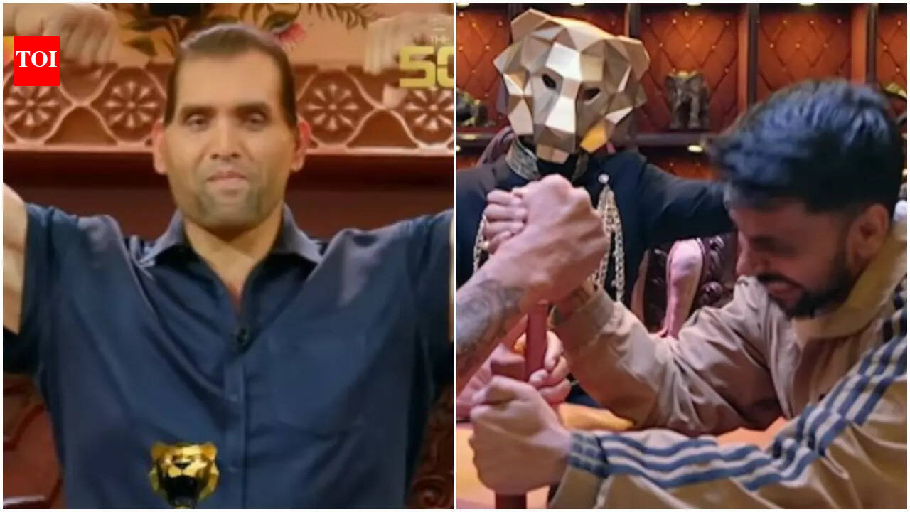 The 50: The Great Khali enters the show for a special activity; Players to arm-wrestle with the WWE star for the prize pot