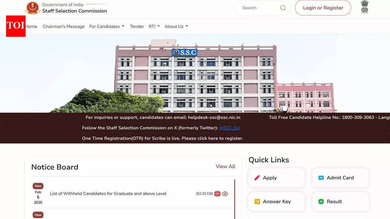 SSC Phase 13 Result 2025 declared at ssc.gov.in: 14,768 candidates move to the scrutiny stage; check cut-off and direct link here