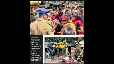 GCC clears houses from Broadway streets