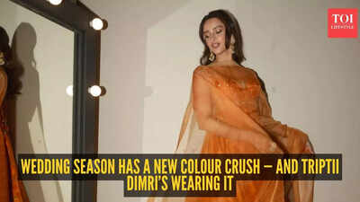 Triptii Dimri just made burnt orange the hottest wedding colour of the season