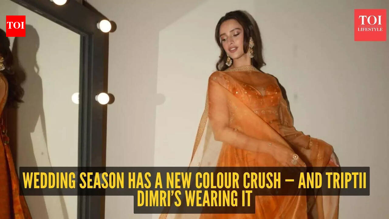 Triptii Dimri just made burnt orange the hottest wedding colour of the season