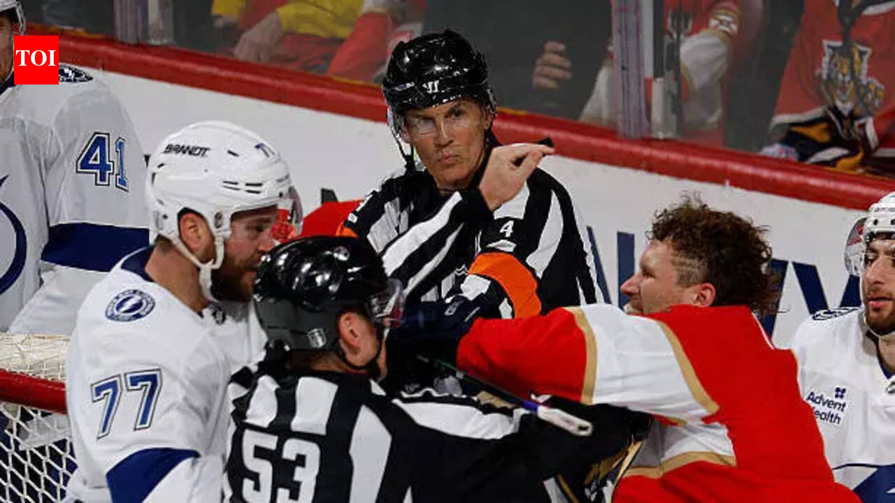 Matthew Tkachuk, Victor Hedman clash after JJ Moser incident