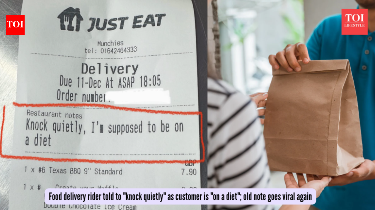 Food delivery rider told to "knock quietly" as customer is "on a diet"; old note goes viral again