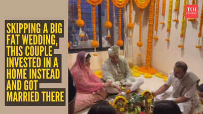 Skipping a big fat wedding, this couple invested in a home instead and got married there