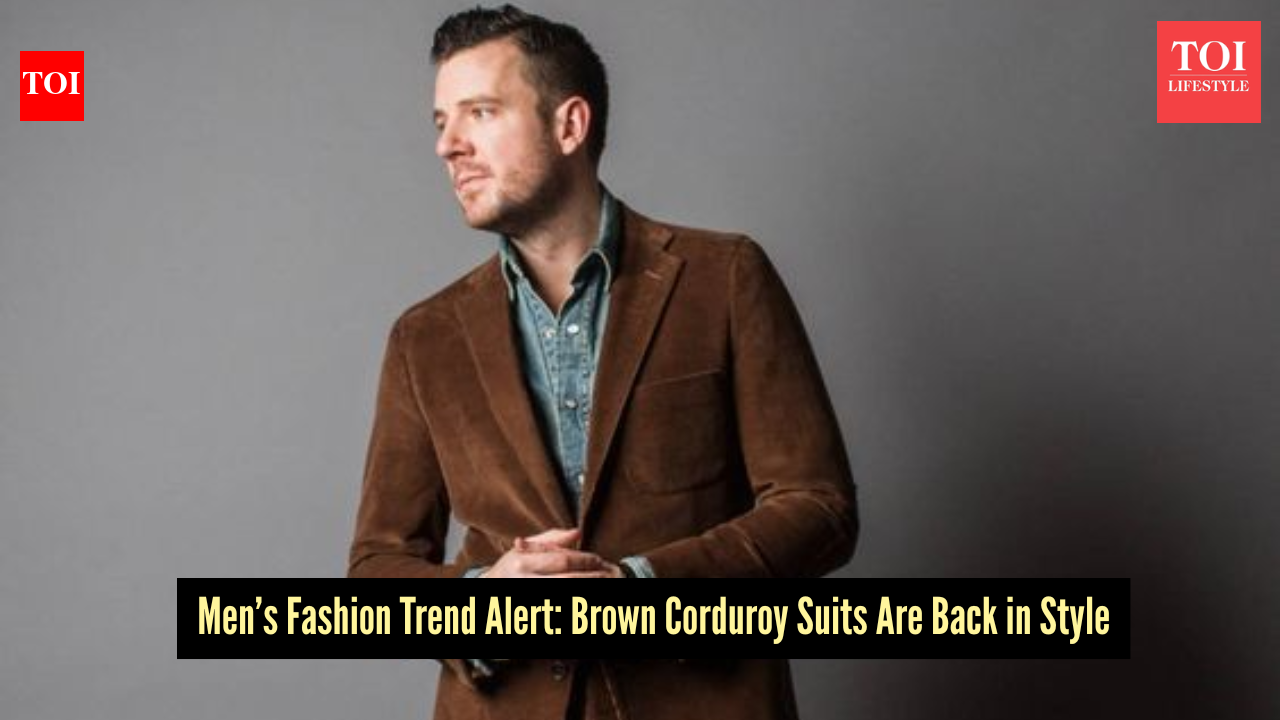 Why brown corduroy suits are the new power look for men