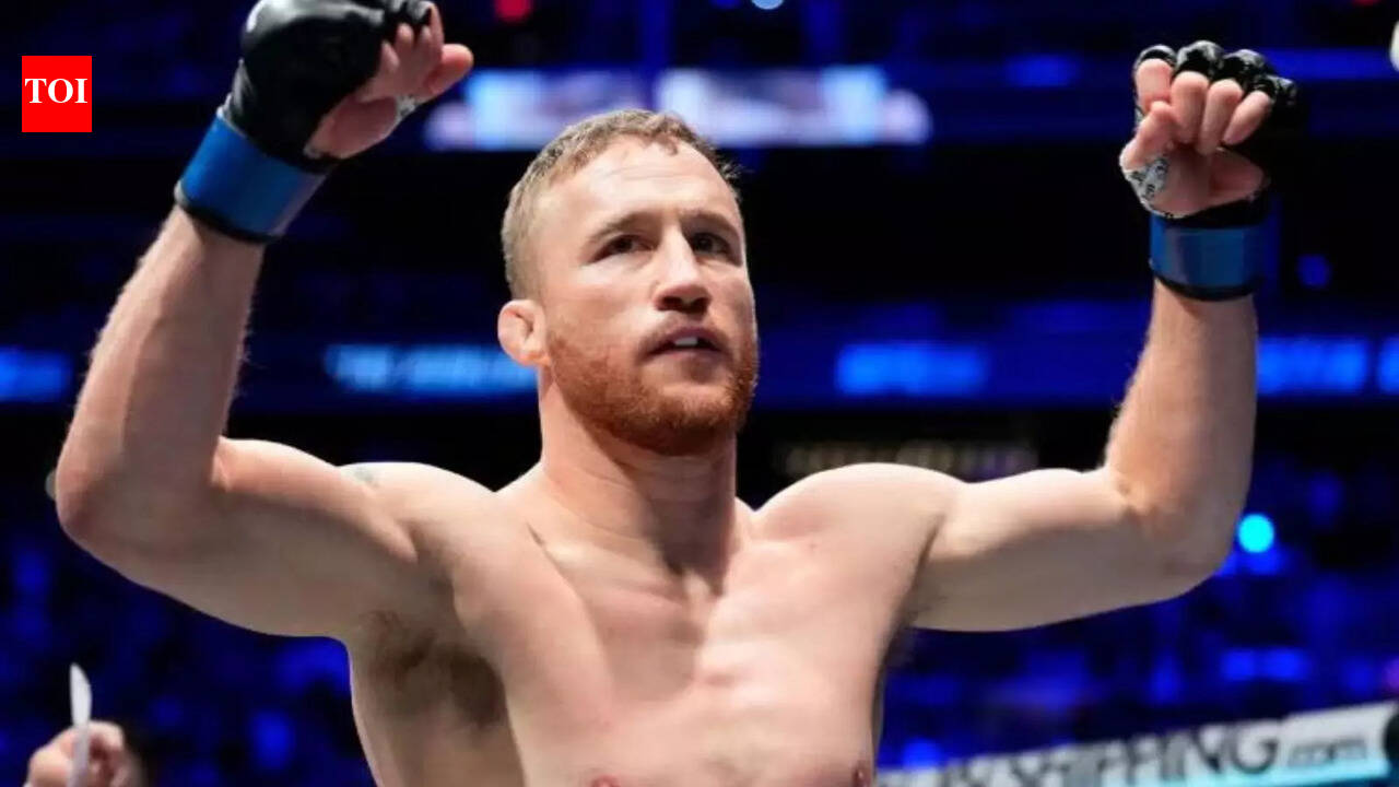 UFC star Justin Gaethje discusses his retirement timeline as he prepares for a rumored fight against Ilia Topuria at a White House event