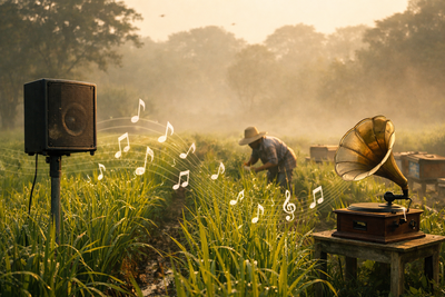 Why farmers in some parts of the world play music to their crops and how it impacts food produce