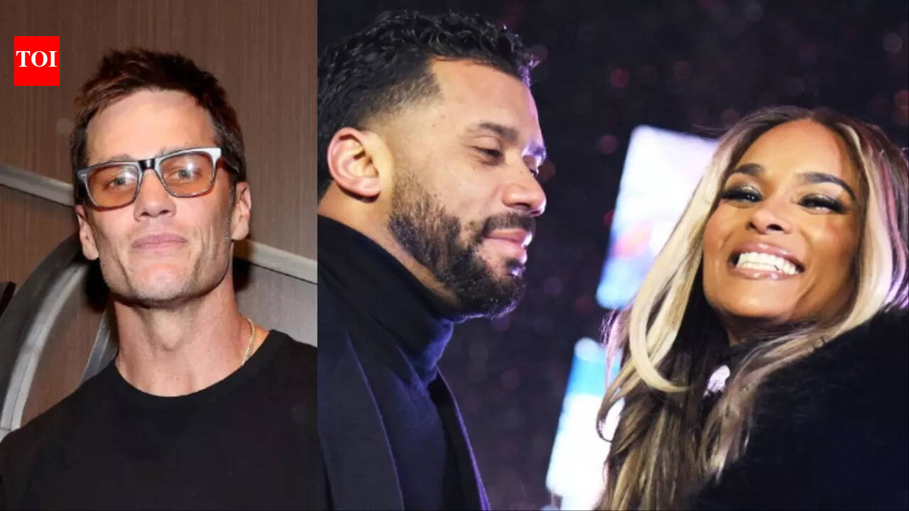 Tom Brady shares encouraging words for the Patriots while Russell Wilson’s busy admiring his wife Ciara at the Uber One party