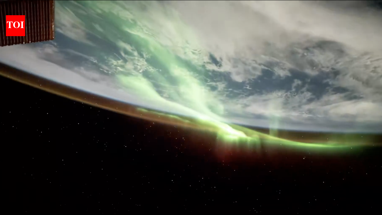 NASA shares ISS visuals of solar flare lighting up Earth’s atmosphere