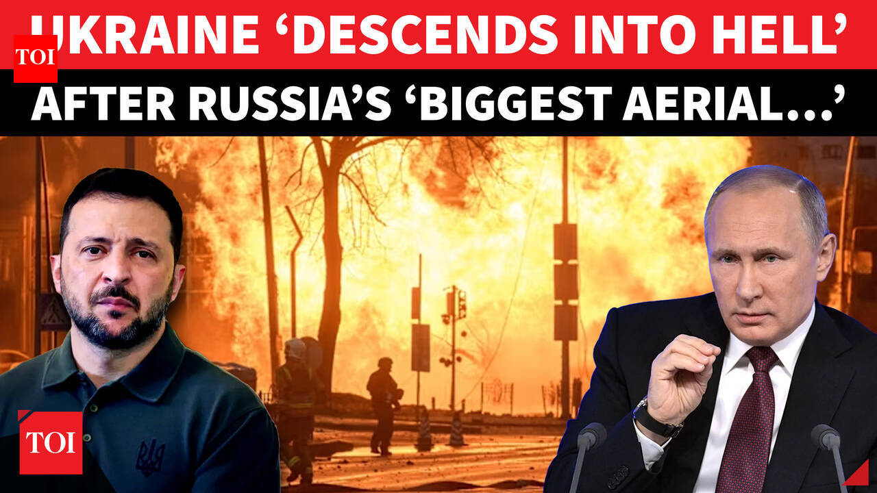 Ukrainian Cities Go Dark In Deadly Russian Strikes; Drones, Kinzhal Missiles Light Up Sky | Watch
