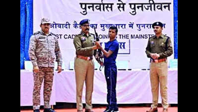  51 armed Maoists surrender in Sukma & Bijapur, carry rewards over a crore