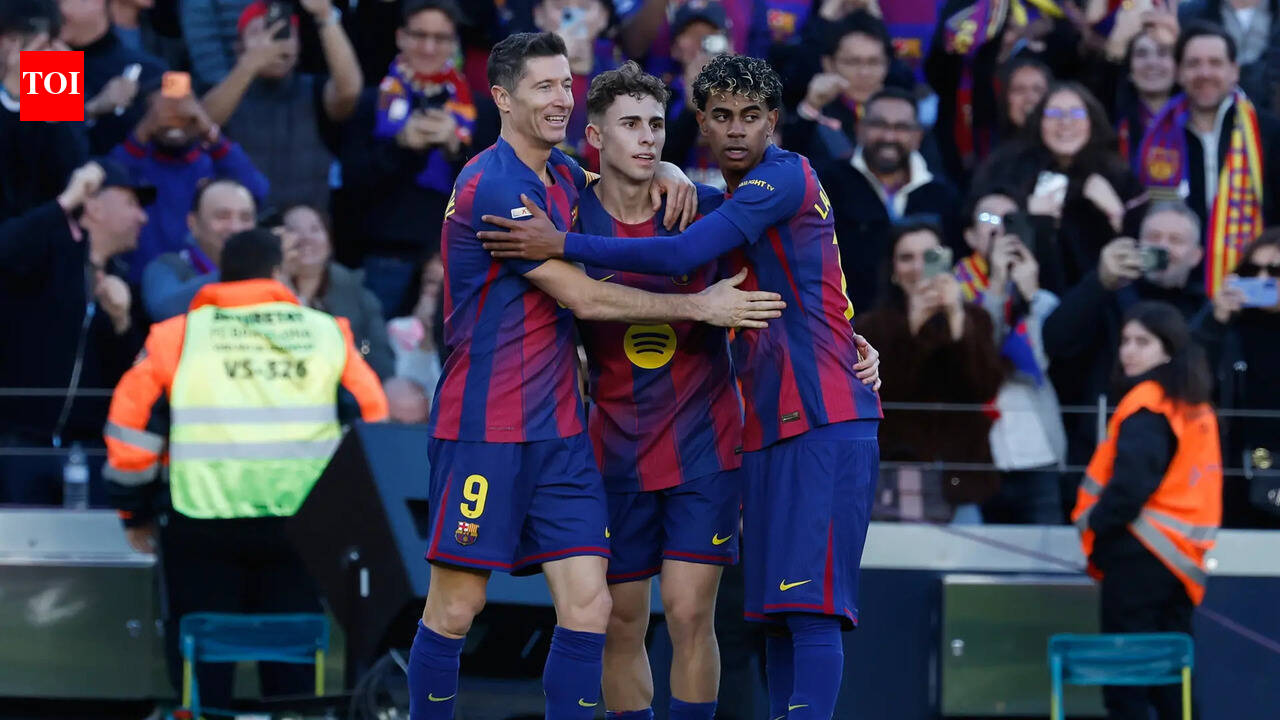 Barcelona open four-point La Liga lead as Lamine Yamal and Robert Lewandowski deliver