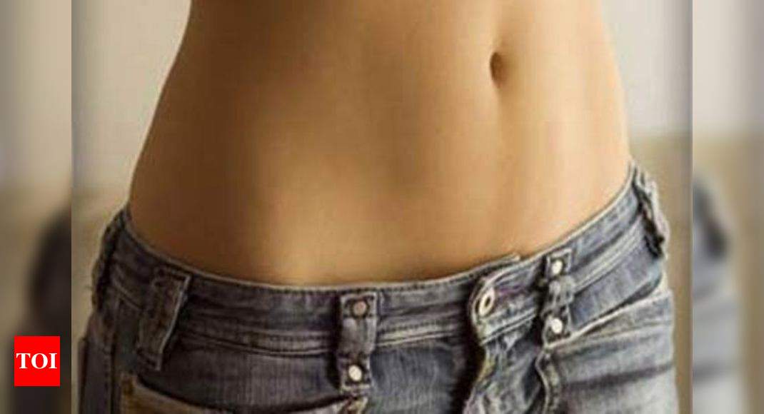 Improve posture for a flat tummy 