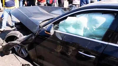 'Bike completely mangled': Speeding Audi runs over family distributing wedding cards; 3 dead