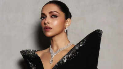 Deepika Padukone bewitches in black at a Dubai event - Pics