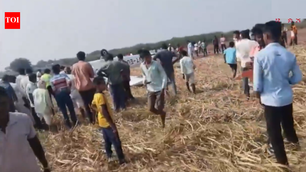 Private aircraft crashes in Karnataka: 2 injured after plane goes down