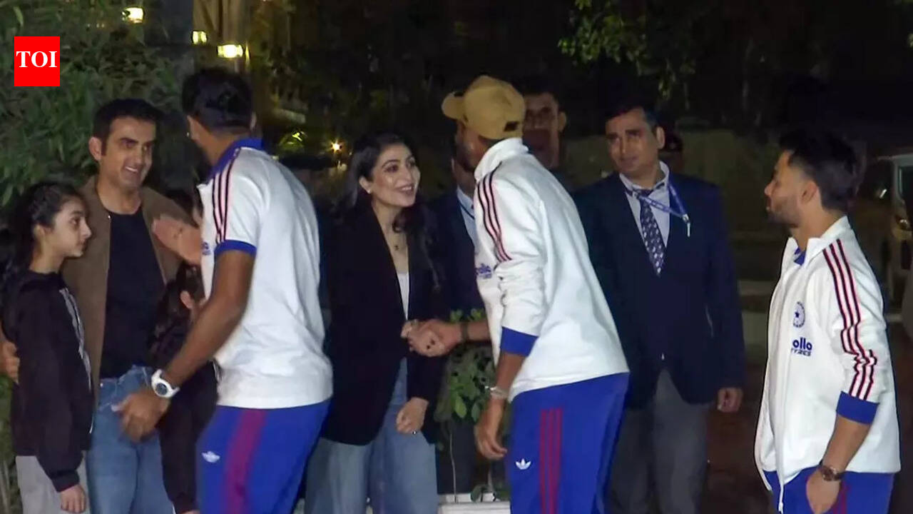 Watch: India visit Gambhir’s residence for dinner amid T20 WC campaign