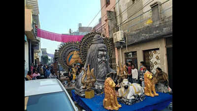 City areas decorated with vibrant colours for Rath Yatra