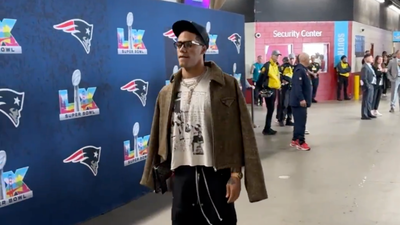  Patriots’ Christian Gonzalez arrives in style at Levi’s Stadium ahead of Super Bowl LX