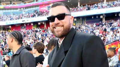 Is Taylor Swift at Super Bowl LX with Travis Kelce as he makes pregame field apperance