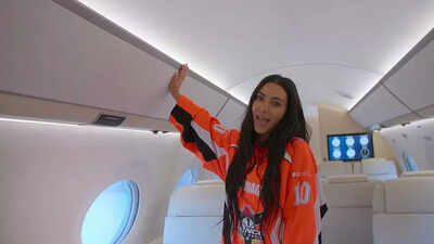 What makes Kim Kardashian’s Kim Air jet a $150 million flying palace during her overseas Lewis Hamilton visit