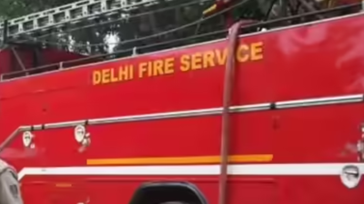Private bus helper found charred after vehicle catches fire in Delhi's Vikaspuri