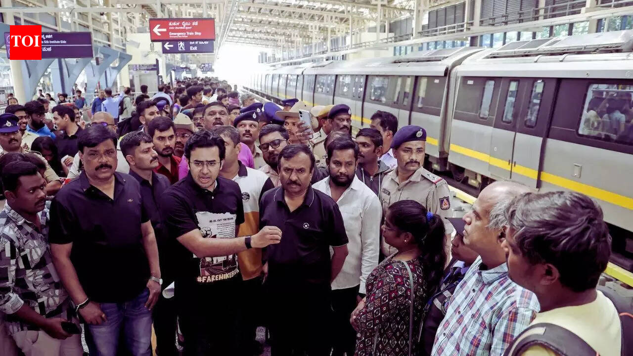 Bengaluru metro fare hike showdown: BJP MP Tejasvi Surya detained